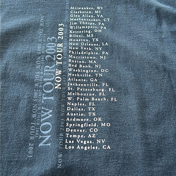 Peter Frampton 2003 concert tee.  Shirt sleeve, black, size Large. - Picture 6 of 6